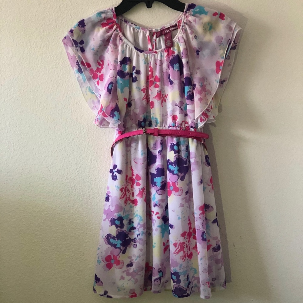 Epic Thread Girl Dress with Belt: Size Small